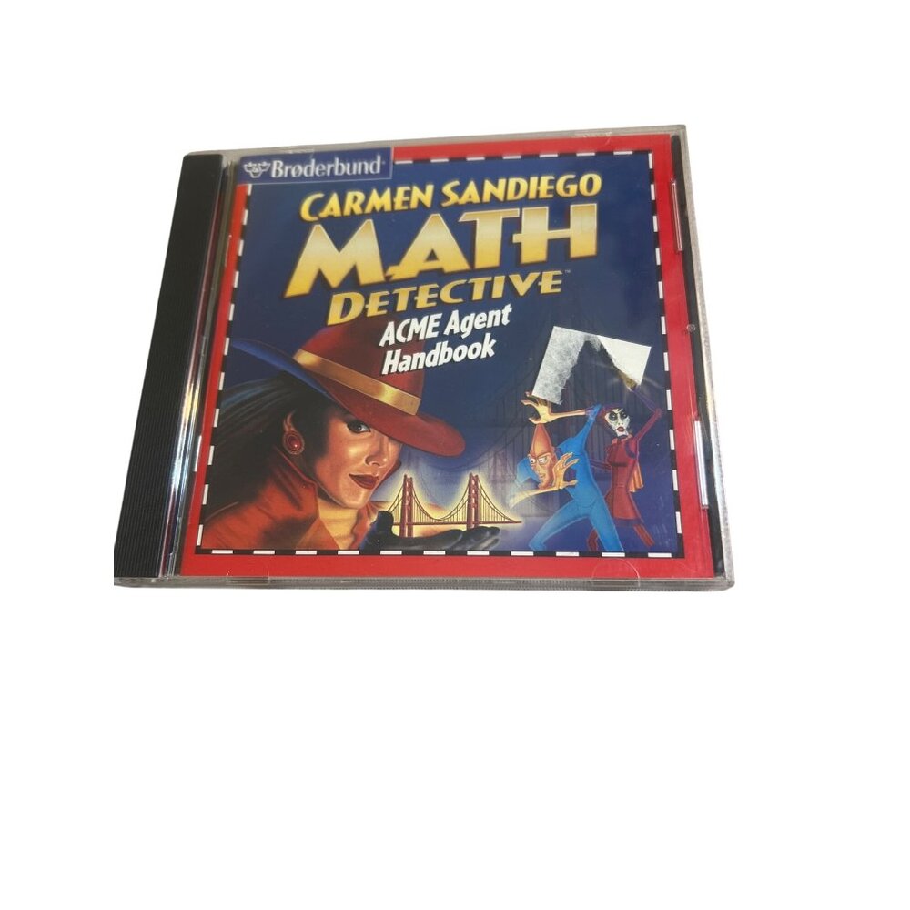 Carmen Sandiego Math Detective CD-ROM Game Windows/Macintosh 1998 Broderbund